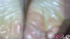 Jizz For These Oily Soles!!!