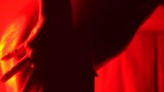 Solo Nude Female In Oil Dancing In Red Light To The Weeknd Music