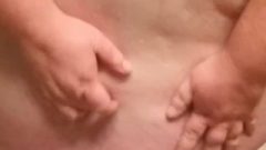 Oiled Up Ssbbw Belly Frolic And Stretch