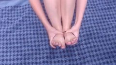 Massaging Petite Feet With Coconut Oil Angelic Jada Oil And Foot Fetish