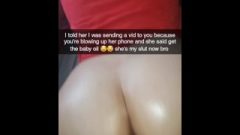 Cheating Young Lets Me Reply To Her Guy During Oily Creampie From Behind